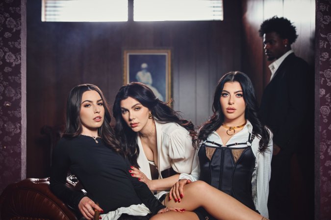 Valentina Nappi riding Gal Ritchie while Chanel Camryn receives facial photo 10