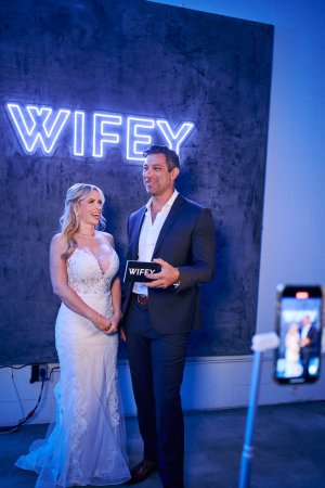 Danielle Renae fulfills wedding gangbang fantasy in her dress photo 8