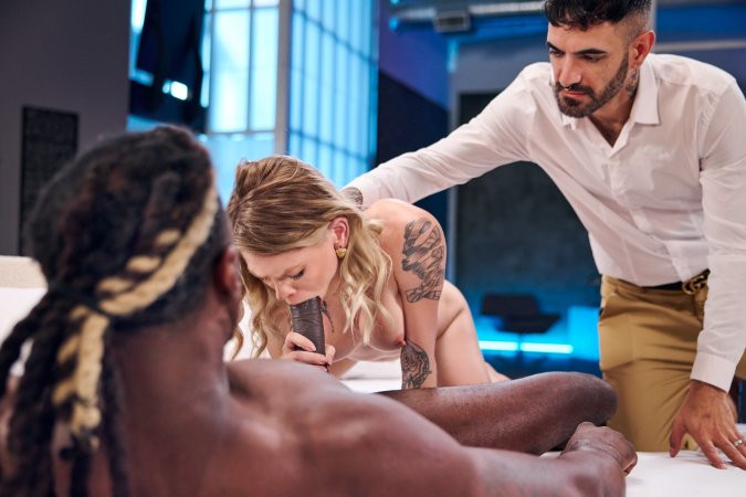 Sammm Next Door deepthroats cumshot watched intensely photo 16